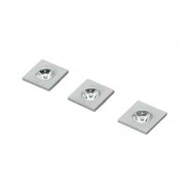 KIT 3PZ INCASSI LED SIRIO NIKEL 3X1W 3X50LM 4000K 