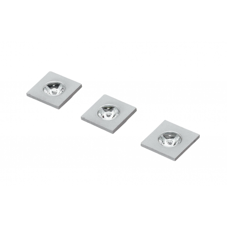 KIT 3PZ INCASSI LED SIRIO NIKEL 3X1W 3X50LM 4000K 