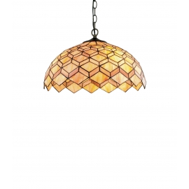 SOSPENSIONE LIBERTY VETRO TIFFANY 3XE27 45CM