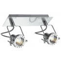 SPOT LED TECHNO ORIENTABILE NIKEL 2XGU10 3W 500LM 