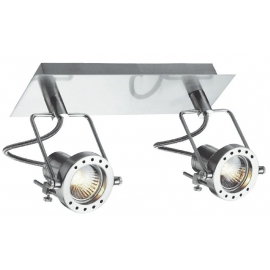 SPOT LED TECHNO ORIENTABILE NIKEL 2XGU10 3W 500LM 