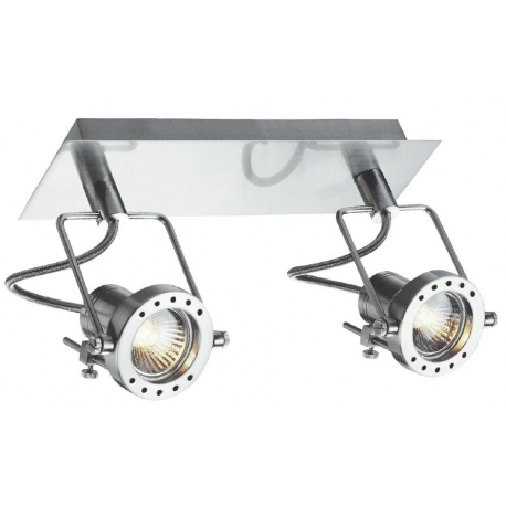 SPOT LED TECHNO ORIENTABILE NIKEL 2XGU10 3W 500LM 