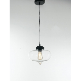 SOSPENSIONE SANPEDRO TRASPARENTE 1XE27 27CM