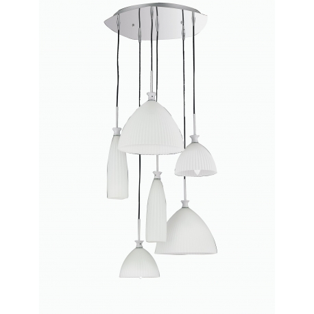 SOSPENSIONE SWING BIANCO 6XE14 54CM