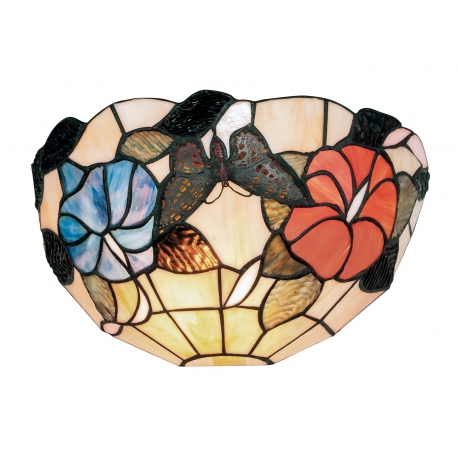 APPLIQUE NINFA VETRO TIFFANY 1XE27 30X16X15CM