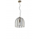 SOSPENSIONE CHESTER OTTONE 1XE27 30X34CM