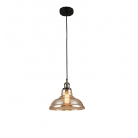 SOSPENSIONE ISABEL AMBRA 1XE27 28CM