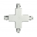 CONNESSIONE A CROCE BIANCA PER BINARIO 18X18X3,4CM