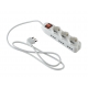 MULTIPRESA 3 SCHUKO E 6 BIPASSO CON INTERRUTTORE E
