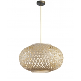 SOSPENSIONE ZEN BAMBU' NATURALE 1XE27 60CM