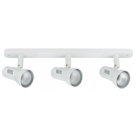 SPOT CARRERA ORIENTABILE BIANCO 3XE27 46X12CM