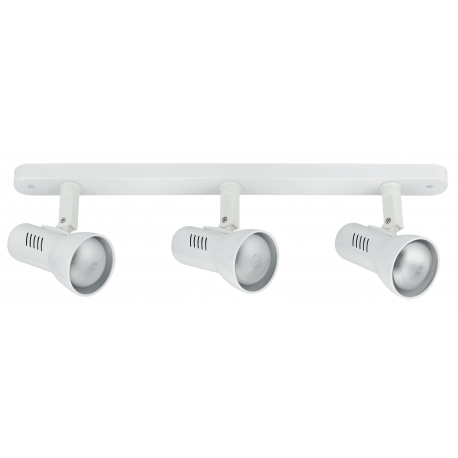 SPOT CARRERA ORIENTABILE BIANCO 3XE27 46X12CM