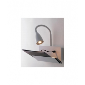 APPLIQUE GULP BIANCO USB 1XGU10 23X49X27CM