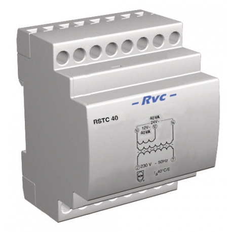 TRANSFORMADOR + PTC 40VA 12-24V 3DIN