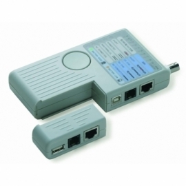 UNIDADE P/TESTE DE CABOS RJ11/RJ45/USB/BNC