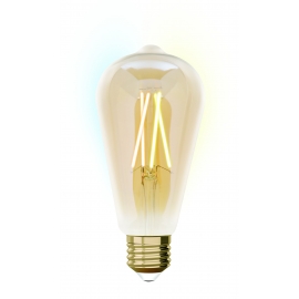 LAMPADA ST64 E27 iDual BRANCOS filament-Amber