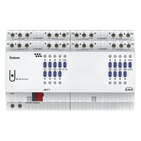 ACTUADOR DE ESTORES 8X FIX2 JM 8 T KNX