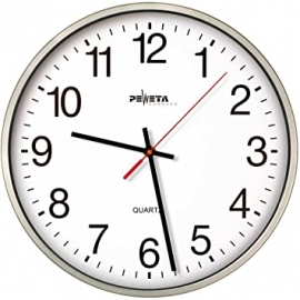 WALL QUARTZO SILVER CLOCK 25CM 1,5V 44.130.213