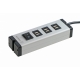 USB multi-charger 6port 6,3 A with 2 sockets typeF
