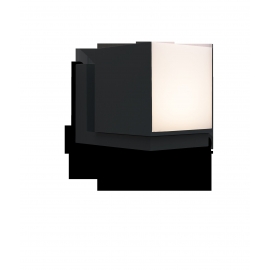 APLIQUE PRETO CUBA LED 12W 600Lm 3000K IP54