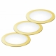 KIT 3PZ INCASSI LED FUSION ORO 3X5W 3X230LM 4000K 