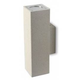 APPLIQUE OAKLAND CEMENTO BIANCO 2XGU10 IP65 25,4X1