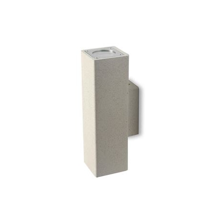 APPLIQUE OAKLAND CEMENTO BIANCO 2XGU10 IP65 25,4X1