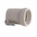 PORTALAMPADE E27 IN CERAMICA CON STAFFA