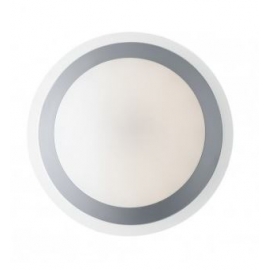 PLAFONIERA LED RAIN SILVER/TRASPARENTE 12W 1160LM 