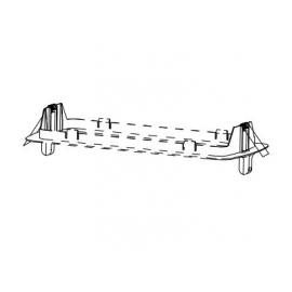 KIT INCASSO CORNICE E MOLLE PER LAMPADA EMERGENZA 