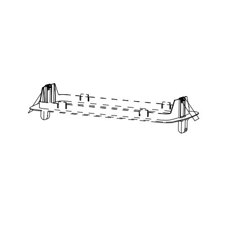 KIT INCASSO CORNICE E MOLLE PER LAMPADA EMERGENZA 