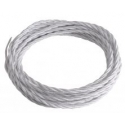 CAVO ELETTRICO CLAY IN TESSUTO BIANCO 3X1,5 2500CM