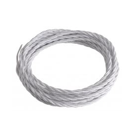 CAVO ELETTRICO CLAY IN TESSUTO BIANCO 3X1,5 2500CM