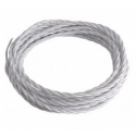 CAVO ELETTRICO CLAY IN TESSUTO BIANCO 2X0,75 500CM