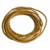 CAVO ELETTRICO CLAY IN TESSUTO ORO 2X0,75 500CM