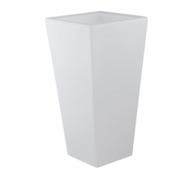 VASO DA GIARDINO GECO BIANCO 1XE27 IP65 28X28X60CM
