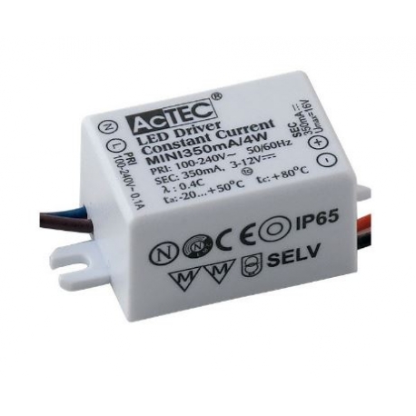 DRIVER MW CORRENTE COSTANTE 4W OUTPUT 2-12V DC 350