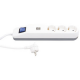 BLOCO TOMADAS 3x Schuko + 2x USB + INT