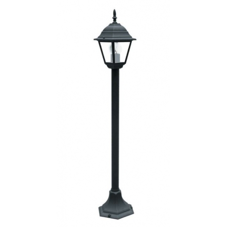 PALETTO ROMA NERO 1XE27 IP44 104X21CM