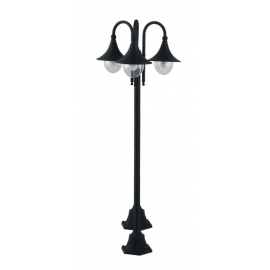PALO PAVIA NERO 3XE27 IP44 190X56CM