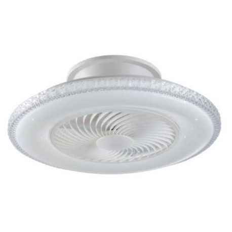 VENTILATORE CON LAMPADA LED BOREA BIANCA 40W 3600L