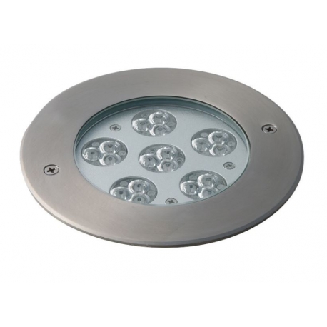 CALPESTABILE LED IRIDE ALLUMINIO 18X1W 12-24V DC R