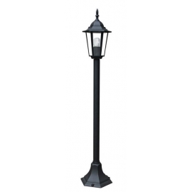 PALETTO MILANO NERO 1XE27 IP44 105X21CM