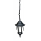 SOSPENSIONE MILANO NERA 1XE27 IP44 17CM