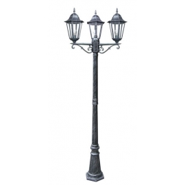 PALO FIRENZE NERO/ARGENTO 3XE27 IP44 218X76,5CM
