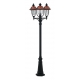 PALO VENEZIA NERO/RAME 3XE27 IP44 230X65CM