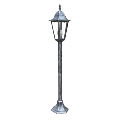 PALETTO FIRENZE NERO/ARGENTO 1XE27 IP44 104X21CM