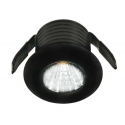 INCASSO LED SIRIO NERO 2W 100LM 4000K 3,5X2,6CM