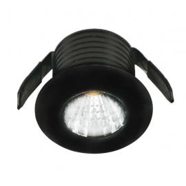 INCASSO LED SIRIO NERO 2W 100LM 4000K 3,5X2,6CM