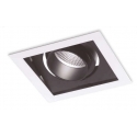 INCASSO LED APOLLO ORIENTABILE BIANCO/NERO 10W 800